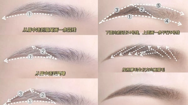 新手不出錯「三角形眉毛畫法」!這樣畫眉鋒、眉尾最顯臉小,還能自帶高級毛流感