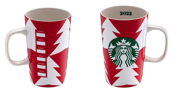 星巴克2022聖誕新品「耶誕紅馬克杯」,售價450元