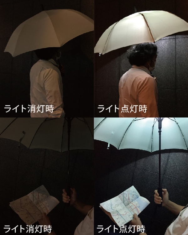 雨夜晚歸不害怕!日本「LED燈雨傘」爆紅,結合雨傘+LED照明功能超便利!