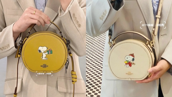 史努比粉看過來！Coach x Peanuts限定聯名包款登場，SNOOPY麻將包、圓餅包可愛必收藏