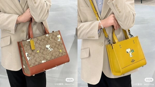 史努比粉看過來！Coach x Peanuts限定聯名包款登場，SNOOPY麻將包、圓餅包可愛必收藏