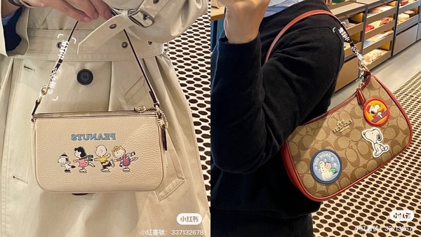 Coach推出的經典Nolita 19史努比麻將包。