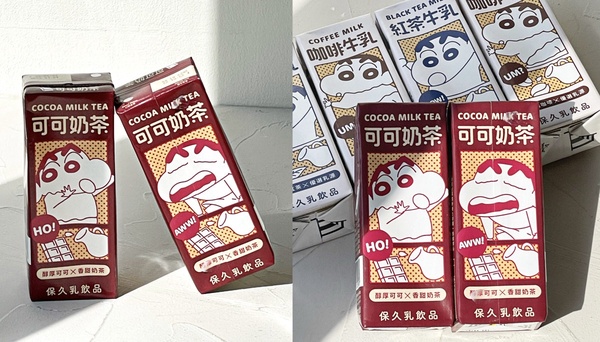 7-11「巧克力甜點」:超萌蠟筆小新可可奶茶、焦糖奶茶通通要喝