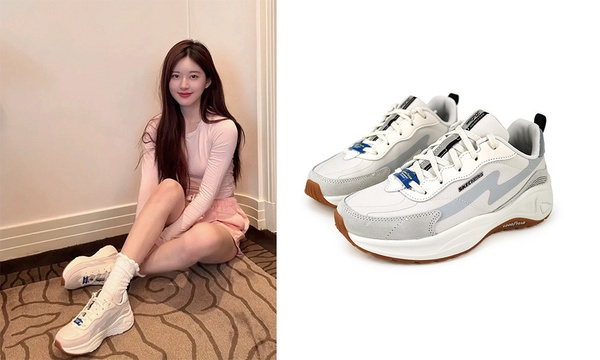 女星同款白球鞋1:趙露思/SKETCHERS D’LITES WAVE