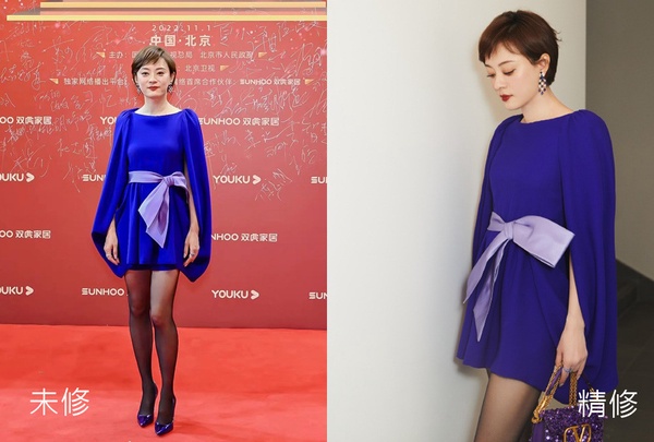 陸劇演員紅毯造型「未修vs.精修」！孫儷&amp;童瑤美翻，關曉彤髮型不過關，她生圖有點恐怖