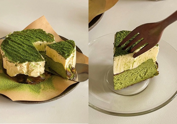 6款「抹茶甜點」食譜推薦！抹茶巴斯克、抹茶杯子蛋糕簡單好上手，大理石纹慕斯免烤箱