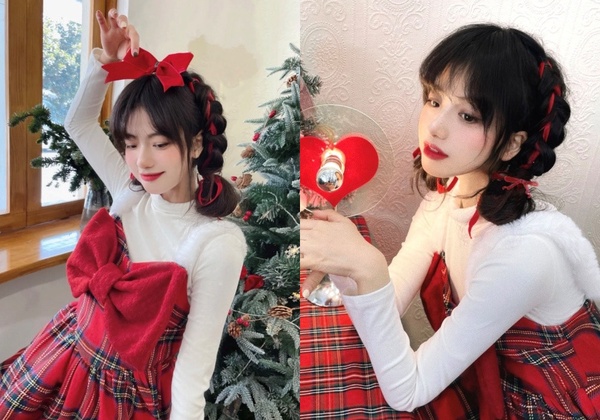 超減齡「節日造型」編髮推薦!不規則馬尾、翻轉辮少女顯嫩,年末派對造型不求人!