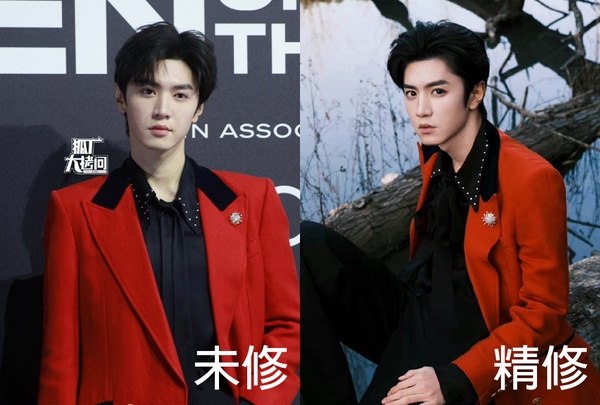 GQ盛典15位明星「精修vs.未修」!王鶴棣&李現同場比帥,白鹿像公主,田曦薇禮服很災難