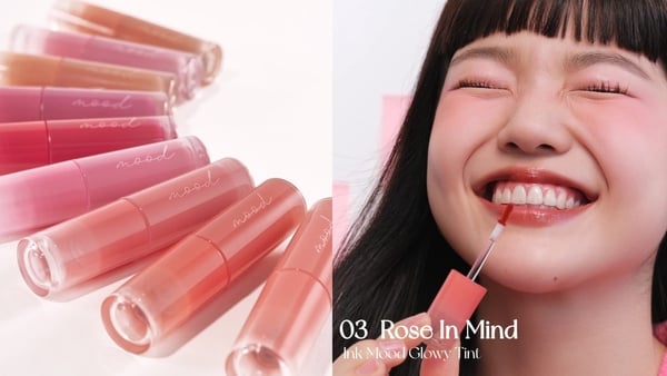 2023 OLIVE YOUNG必買彩妝推薦-【唇彩篇】:Peripera 晶亮水光唇釉 #03 Rose In Mind
