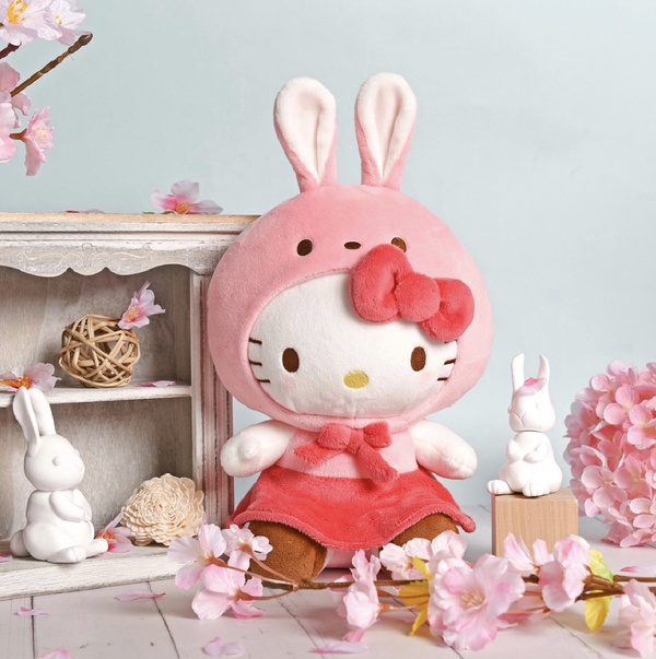 Kitty變身兔子!7-11「兔年HELLOKITTY」周邊:8吋Kitty兔玩偶、造型手錶,寬口杯必收
