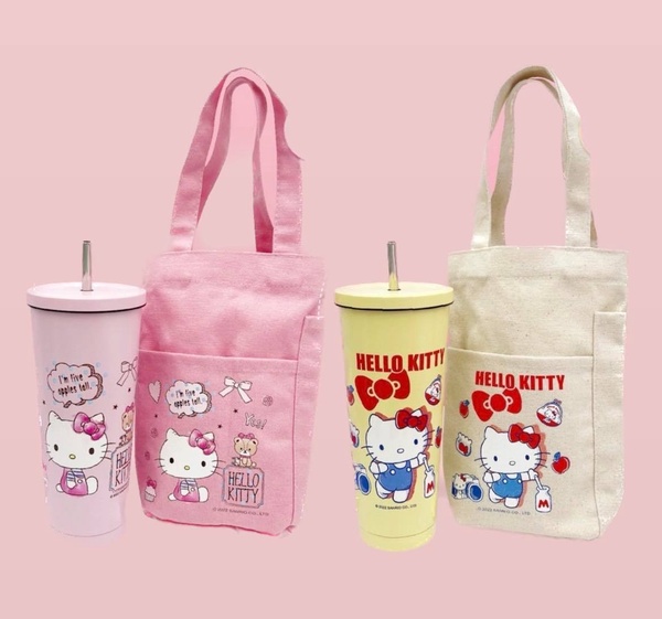 7-11「HELLOKITTY周邊」預購開跑！KITTY摺疊提袋、吸管杯提袋組、造型地墊可愛又實用