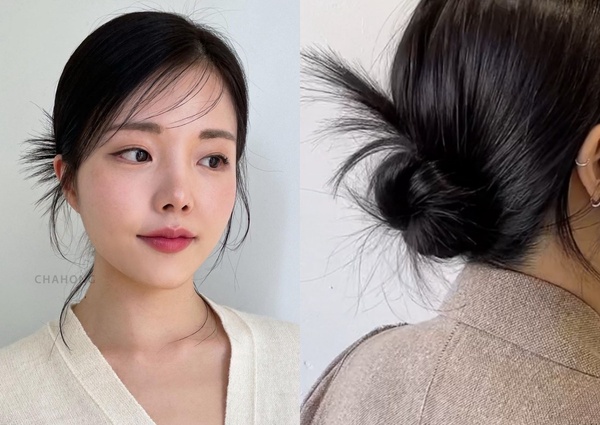 Jennie、朴恩斌都在綁!2023韓系「羽毛紮髮」綁法教學,清純減齡、這款中短髮也能綁