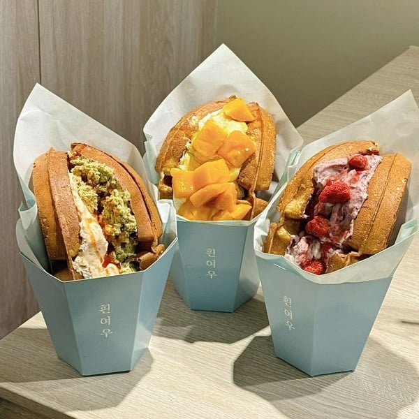 韓國華夫餅！白狐院華夫餅「芒果祭」6款登場，楊枝甘露化身鬆餅、芒果綿雪華夫餅大推