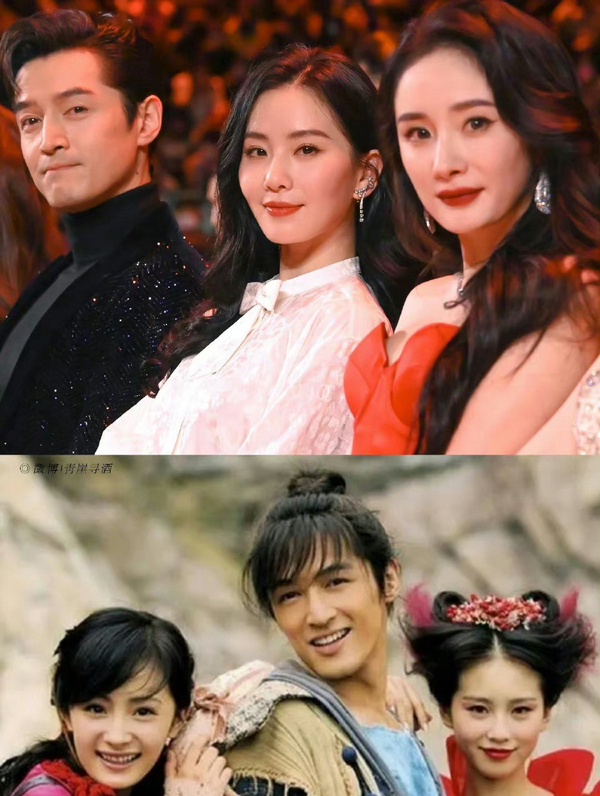 微博之夜11組明星神奇同框！楊冪&amp;劉詩詩&amp;楊穎同框，肖戰同框劉亦菲，楊紫同框李現熱巴