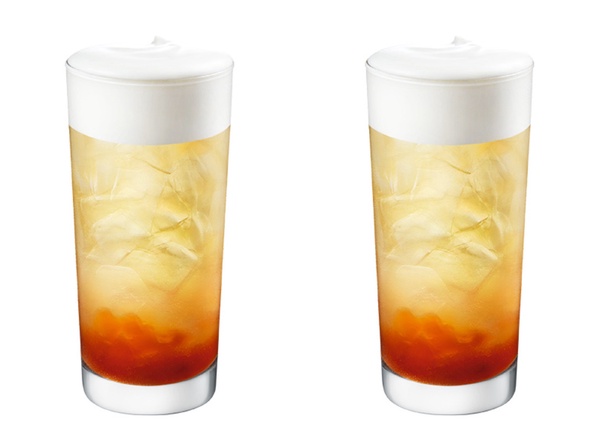 星巴克新品「蜜桃蘋果風味烏龍茶」,售價:Tall 125元、Grande 140元、Venti 155元