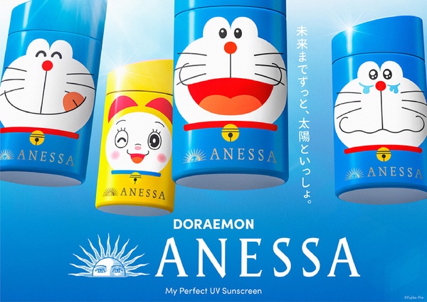 哆啦A夢鐵粉必入手！「安耐曬 x 哆啦A夢」聯名款防曬露，兩款造型「這天」全台開賣！