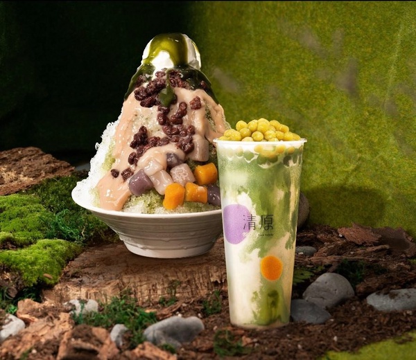 草仔粿手搖!清原芋圓「青糰波波沙」登場