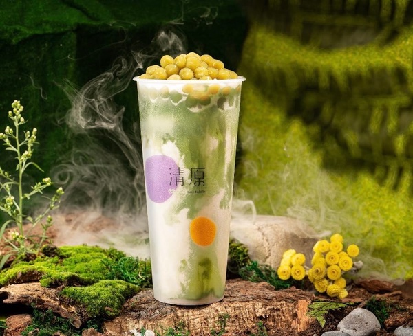 草仔粿手搖!清原芋圓「青糰波波沙」登場