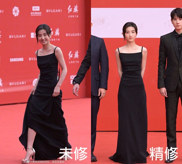 北京電影節14位陸劇明星精修vs未修！倪妮貴氣&amp;周也漂亮，古力娜扎&amp;陳都靈禮服卻被吐嘈