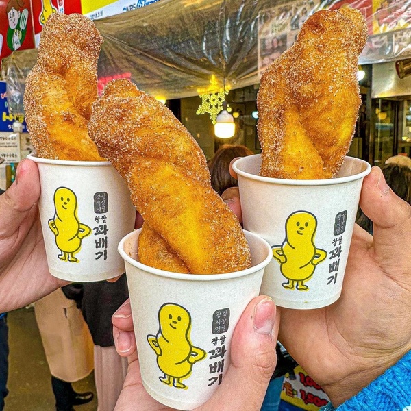 首爾廣藏市場必吃美食9:糯米麻花捲