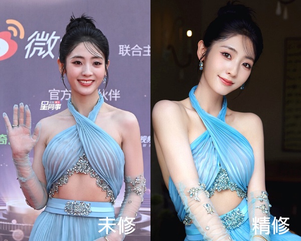 14位陸劇明星紅毯未修vs.精修！倪妮美翻，迪麗熱巴好看，吳磊帥氣，周也&amp;amp;陳都靈被吐槽