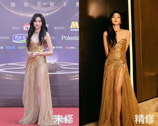 14位陸劇明星紅毯未修vs.精修！倪妮美翻，迪麗熱巴好看，吳磊帥氣，周也&amp;amp;陳都靈被吐槽