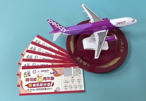 壽司郎×樂桃航空主題店登場!桃子滿滿聖代、黑鮪魚赤身必吃,再抽壽司郎折價券1萬元!