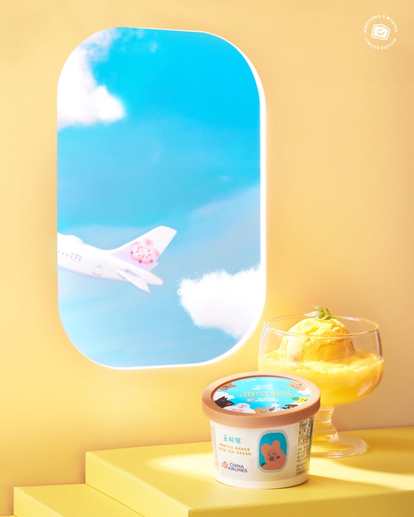 在飛機上喝五桐號！五桐號x華航「Quokka短尾矮袋鼠機上餐」，芒果冰淇淋、氣泡飲超萌