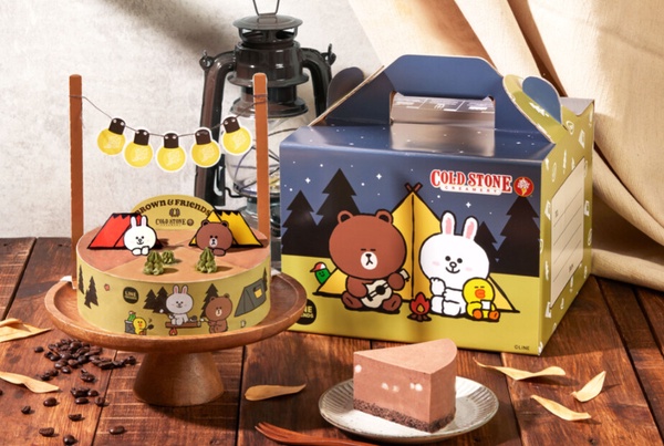 買一送一！COLD STONE X LINE FRIENDS推父親節蛋糕，熊大兔兔一起露營，再享買一送一