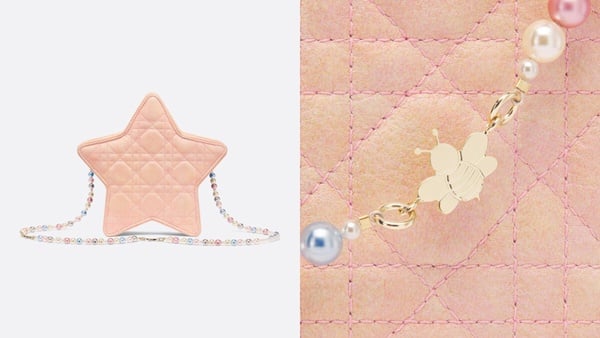 DIOR「幸運星手袋」可愛亮相！虹彩粉、牛仔藍、閃亮金3款、串珠揹帶裝飾，時髦控快收