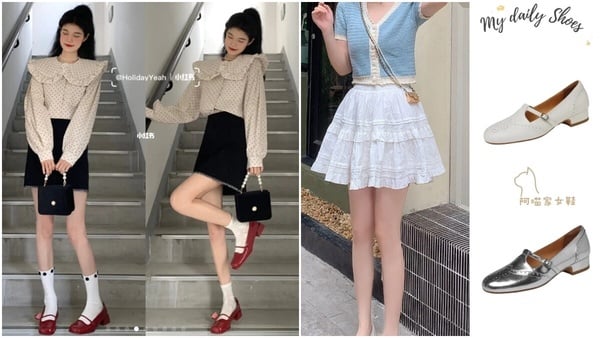 少女感穿搭必備!百搭顯瘦顯腿長神器「瑪莉珍鞋」搭配推薦!