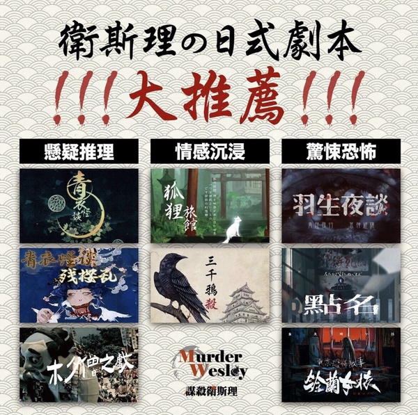 推薦台北十家劇本殺2：謀殺衛斯理工作室
