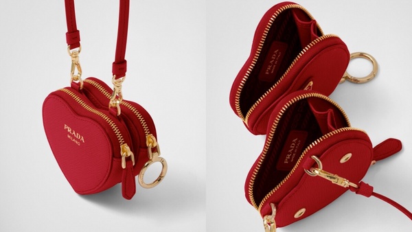 2023七夕限定包款：Prada Saffiano皮革小巧萬用包 