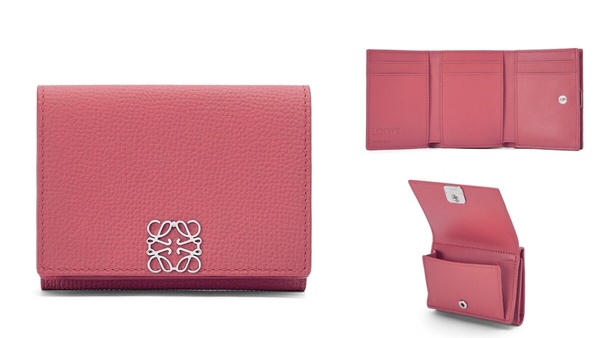 2023粉色系精品短夾推薦5.LOEWE Anagram短夾