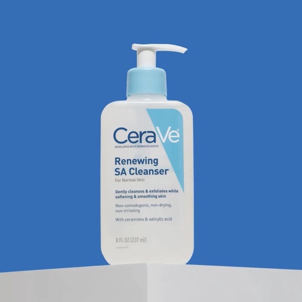 「控油＆抗痘洗面乳」推薦1：CeraVe 水楊酸煥膚淨嫩潔膚露