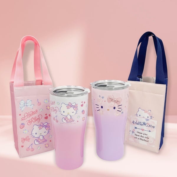 7-11「KITTY周邊」登場！KITTY保溫杯+提袋、三麗鷗湯筷組好實用，KITTY環保袋50元有找
