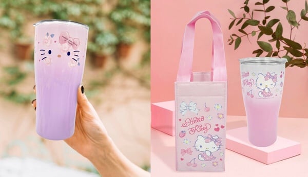7-11「KITTY周邊」登場！KITTY保溫杯+提袋、三麗鷗湯筷組好實用，KITTY環保袋50元有找
