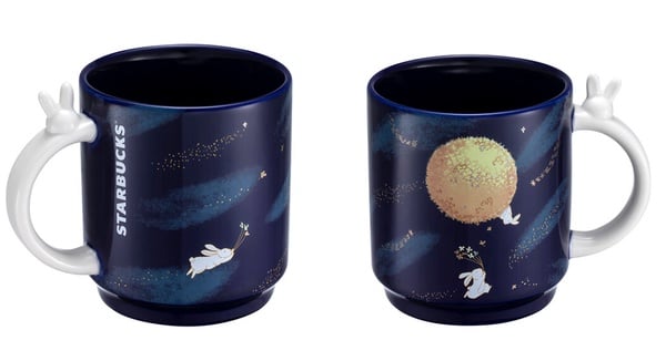 星巴克兔織花月馬克杯,售價580元