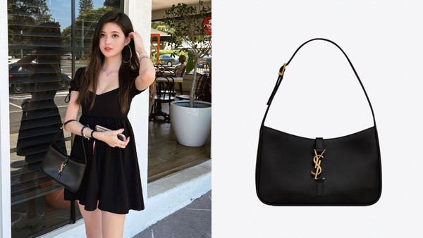 星二代廖思惟精品包收藏3:Saint Laurent LE 5 À 7腋下包