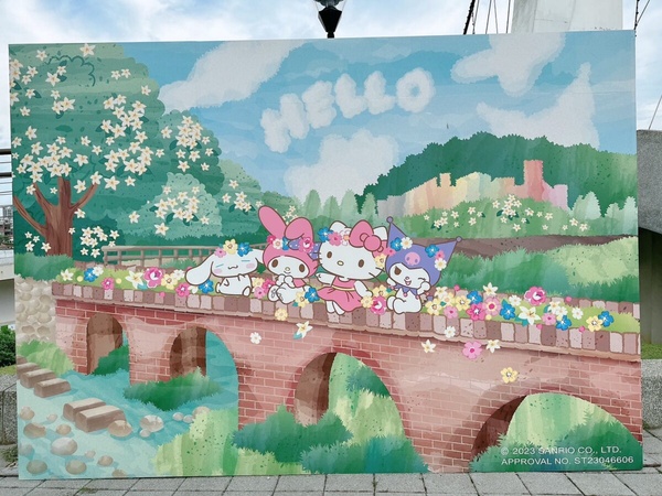 Hello Kitty粉快衝!Kitty領軍三麗鷗明星現身「桃園地景藝術節」,美樂蒂、酷洛米都有