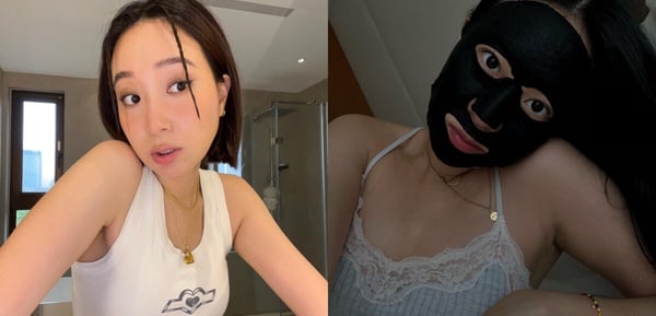 楊祐寧老婆Melinda保養習慣1:敷面膜保濕、定期去角質
