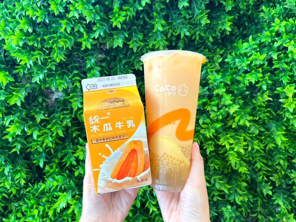 買一送一！CoCoX統一木瓜牛乳「拍拍拍呀牛乳」，木瓜牛奶＋布丁＋西谷米再享買一送一