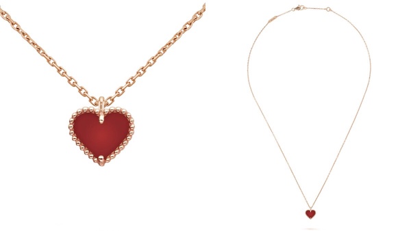 2023七夕心型項鍊推薦1:Van Cleef &amp;amp;amp;amp;amp;amp;amp;amp; Arpels Sweet Alhambra心形吊墜