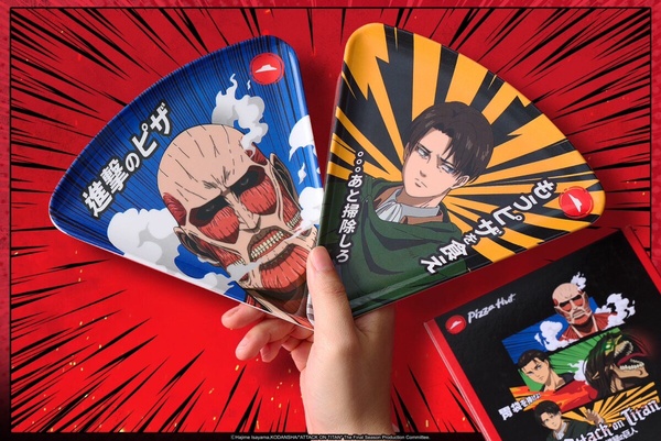 必勝客《進擊的巨人》第二彈登場，巨人比薩盤、保溫袋99元加價購入手，再送999商品券