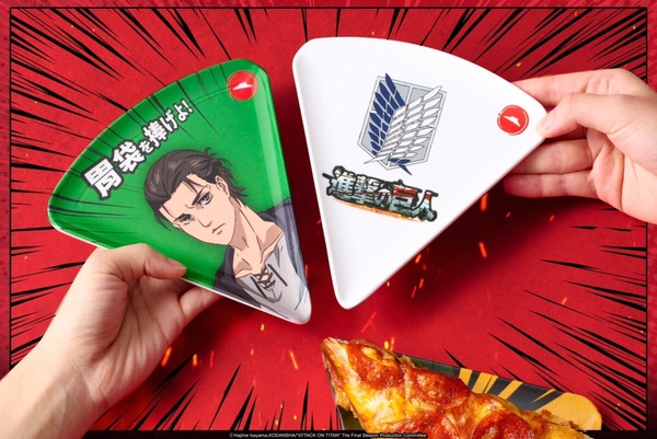 必勝客《進擊的巨人》第二彈登場，巨人比薩盤、保溫袋99元加價購入手，再送999商品券