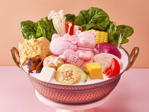 Kitty粉開吃!王品「聚 日式鍋物」Kitty聯名粉紅牛奶鍋,超萌Kitty現身再送Kitty御守