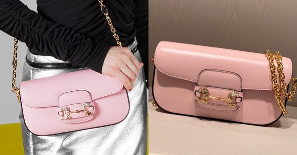 櫻花粉精品包推薦6:GUCCI HORSEBIT 1955肩背包 NT$119,800