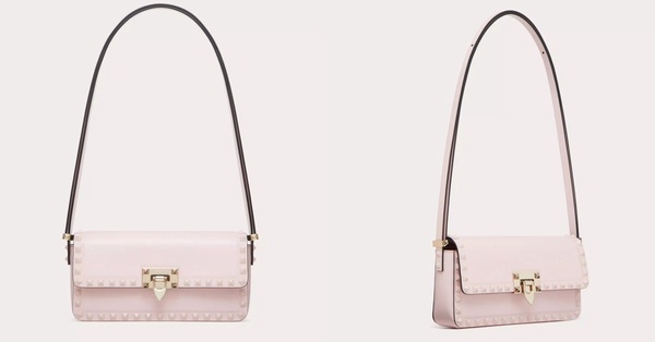 櫻花粉精品包推薦6:Valentino ROCKSTUD SMOOTH CALFSKIN肩背包 NT$83,000