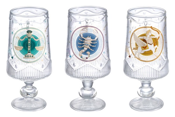 星巴克2023星座杯！星巴克首賣高質感「12星座玻璃杯」，立體燙金＋高腳杯「這天」開賣