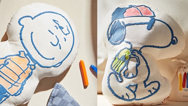 可愛爆擊！Zara Home x Peanuts史努比系列登場，史努比抱枕、餐盤、文具到寢具都有